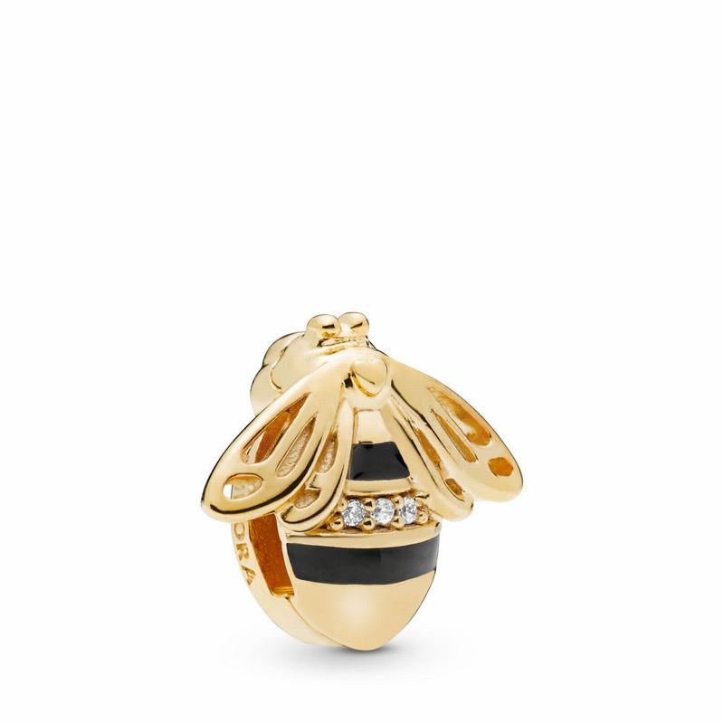 Pandora Shine™ Reflexions™ Queen Bee Clip Charm Gold Egypt NP4975012